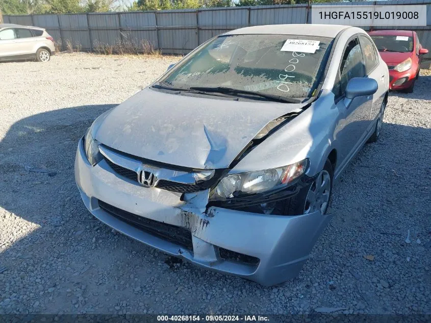 1HGFA15519L019008 2009 Honda Civic Lx