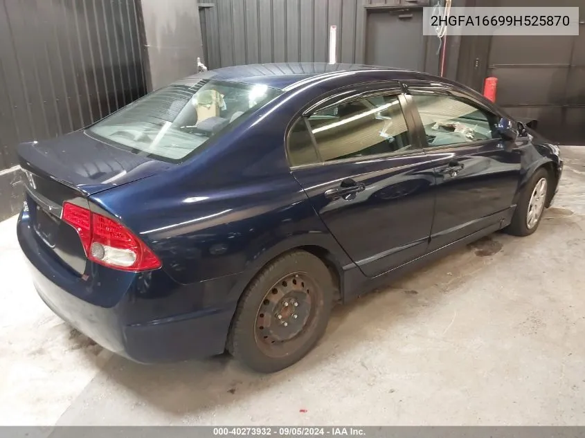 2HGFA16699H525870 2009 Honda Civic Lx-S