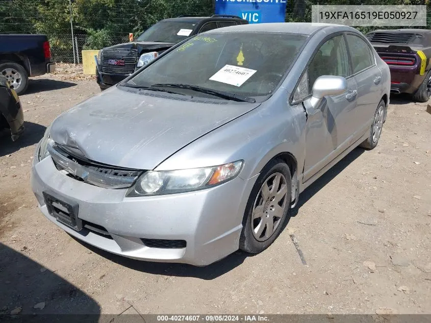 2009 Honda Civic Lx VIN: 19XFA16519E050927 Lot: 40274607