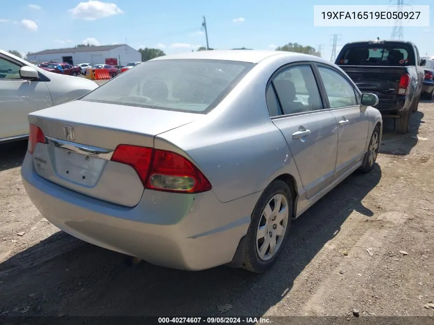 19XFA16519E050927 2009 Honda Civic Lx