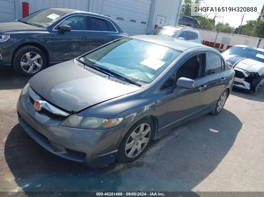 2HGFA16519H320888 2009 Honda Civic Lx