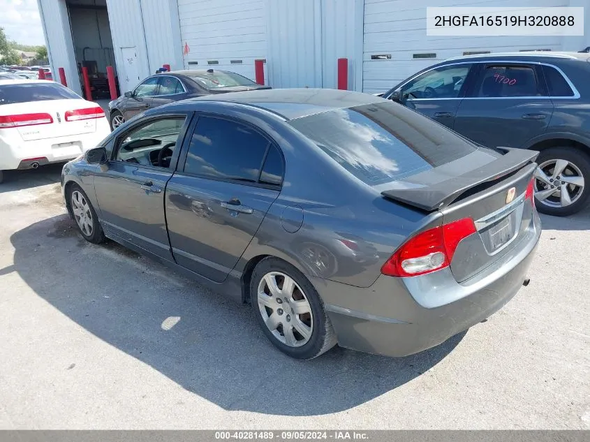 2HGFA16519H320888 2009 Honda Civic Lx