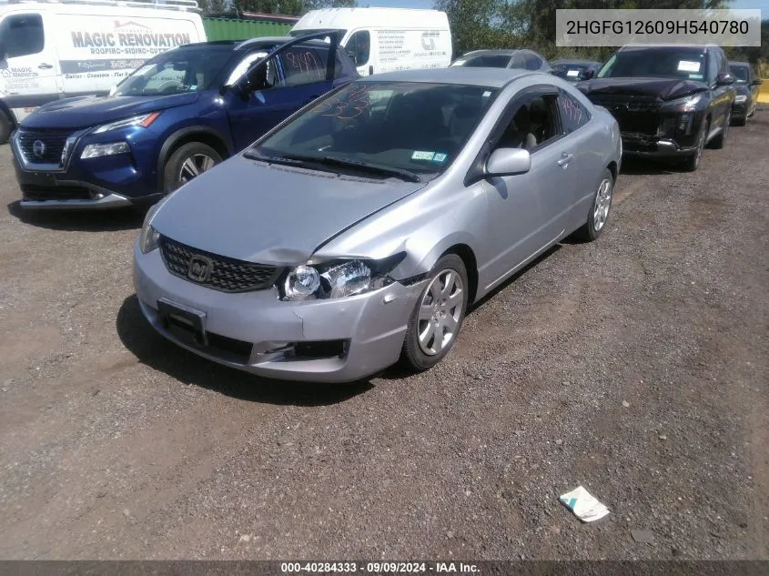 2HGFG12609H540780 2009 Honda Civic Lx