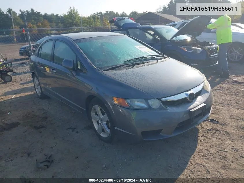 2009 Honda Civic Sdn Lx VIN: 2HGFA16519H366611 Lot: 40284486