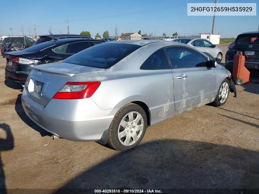 2009 Honda Civic Lx VIN: 2HGFG12659H535929 Lot: 40293510