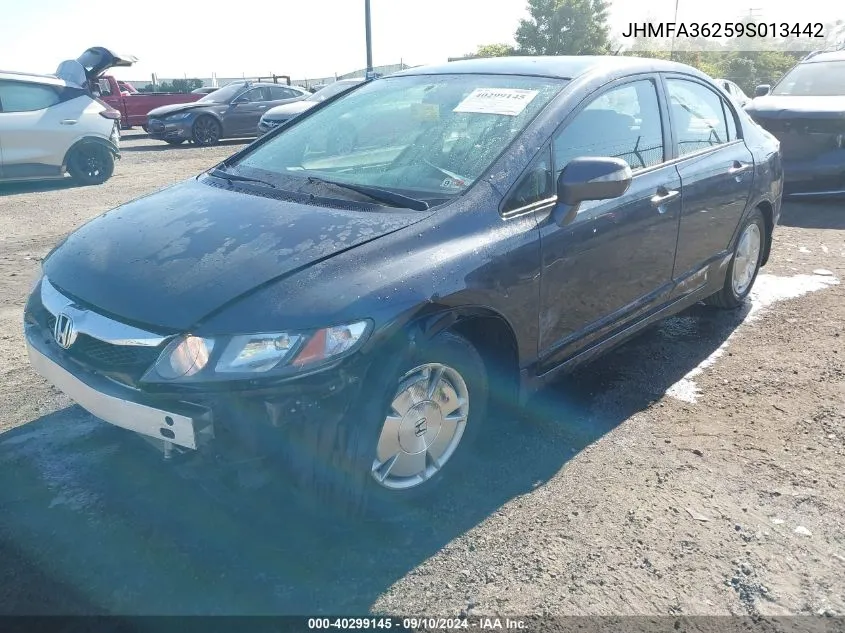 JHMFA36259S013442 2009 Honda Civic Hybrid