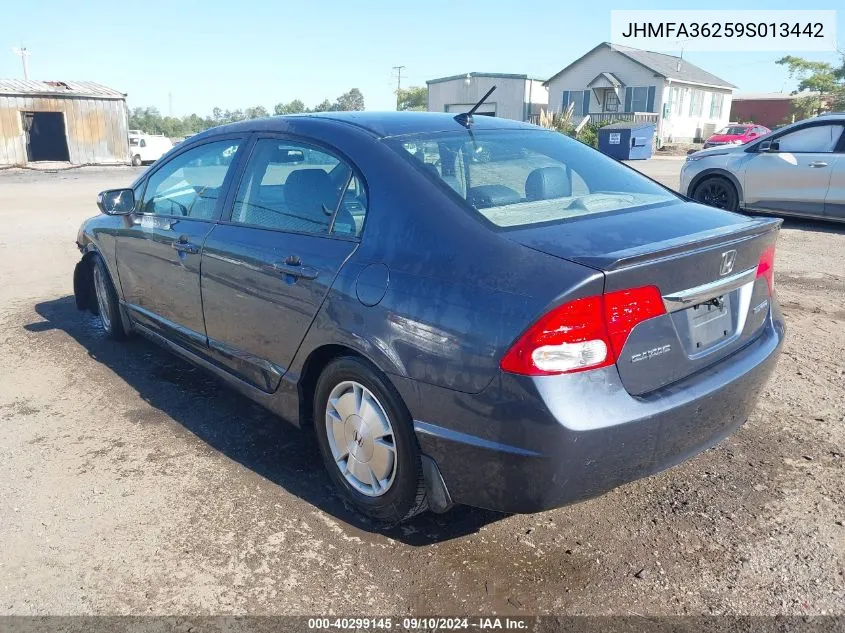 JHMFA36259S013442 2009 Honda Civic Hybrid