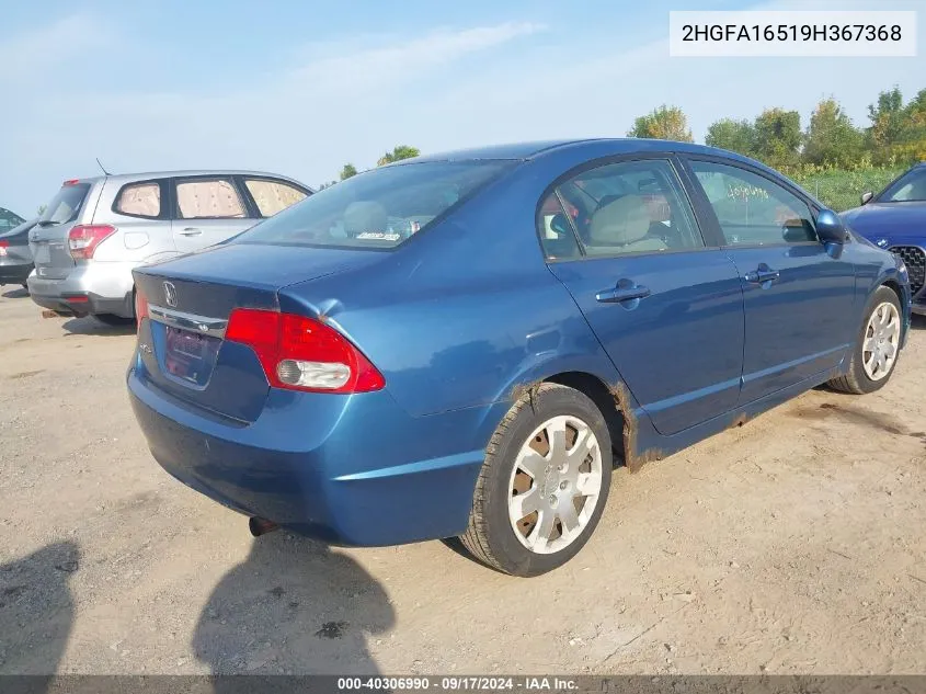 2HGFA16519H367368 2009 Honda Civic Lx