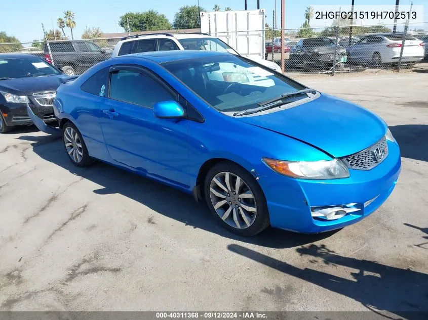 2HGFG21519H702513 2009 Honda Civic Si