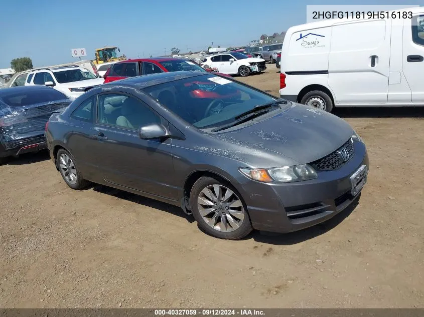 2009 Honda Civic Ex VIN: 2HGFG11819H516183 Lot: 40327059