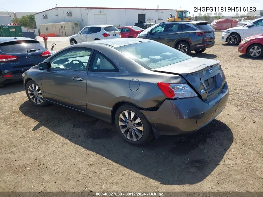 2009 Honda Civic Ex VIN: 2HGFG11819H516183 Lot: 40327059