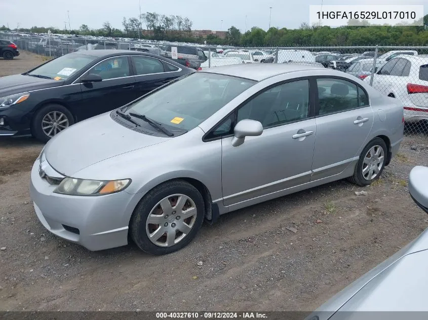 1HGFA16529L017010 2009 Honda Civic Lx