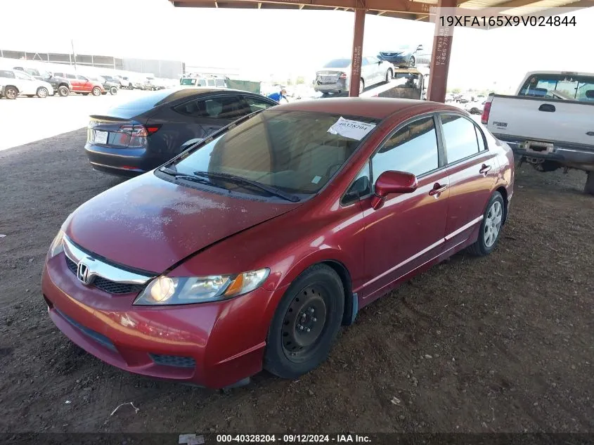 19XFA165X9V024844 2009 Honda Civic Lx