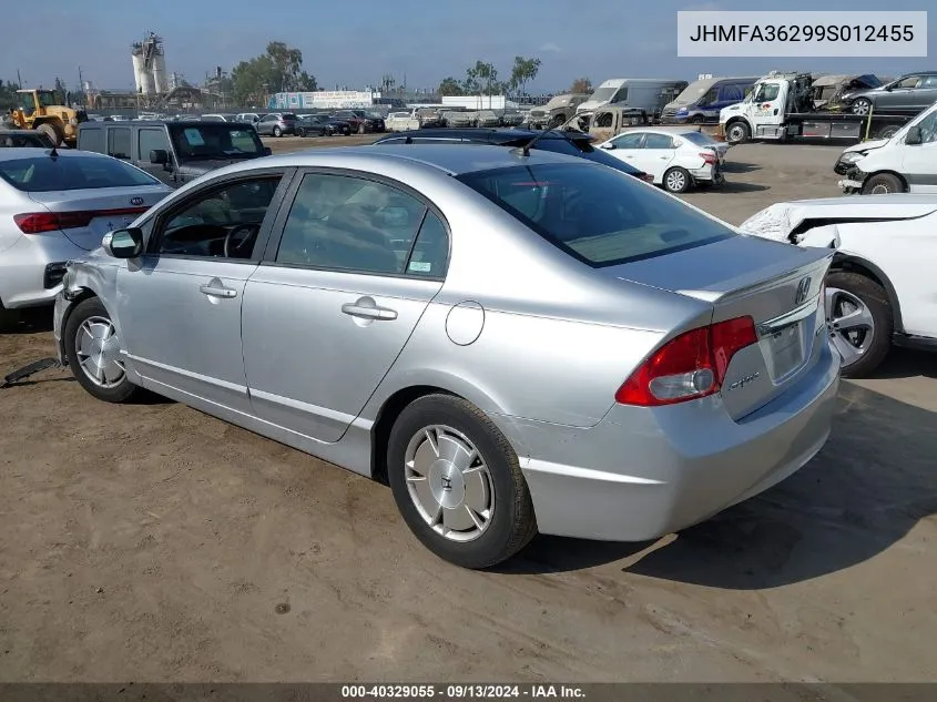 JHMFA36299S012455 2009 Honda Civic Hybrid