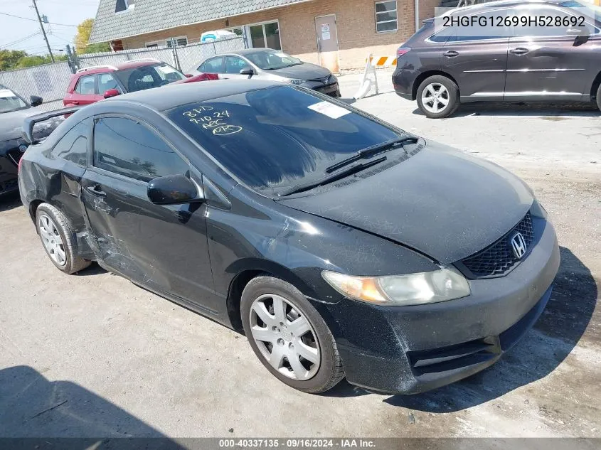 2009 Honda Civic Lx VIN: 2HGFG12699H528692 Lot: 40337135