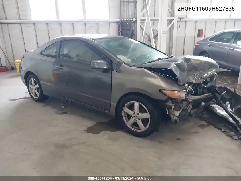 2009 Honda Civic Lx VIN: 2HGFG11609H527836 Lot: 40341234