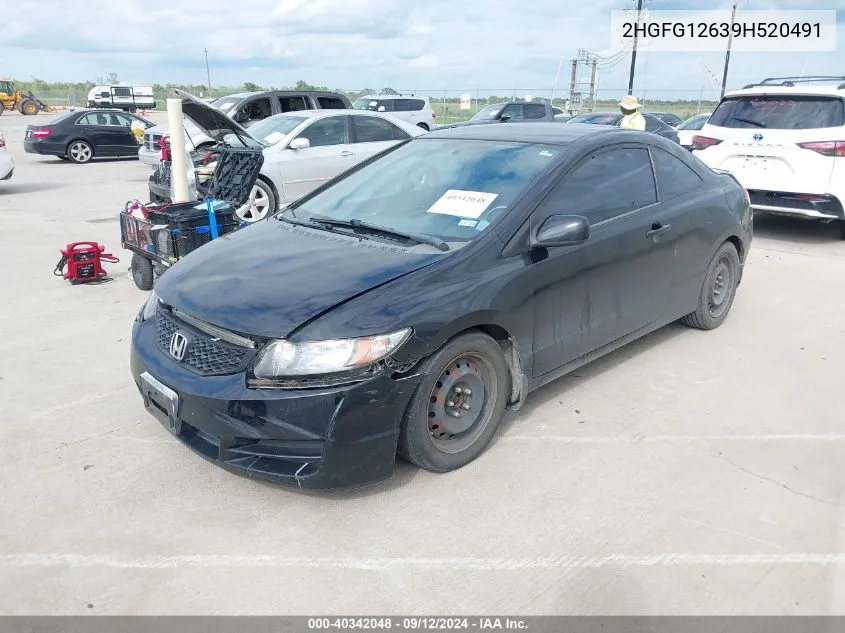 2HGFG12639H520491 2009 Honda Civic Lx