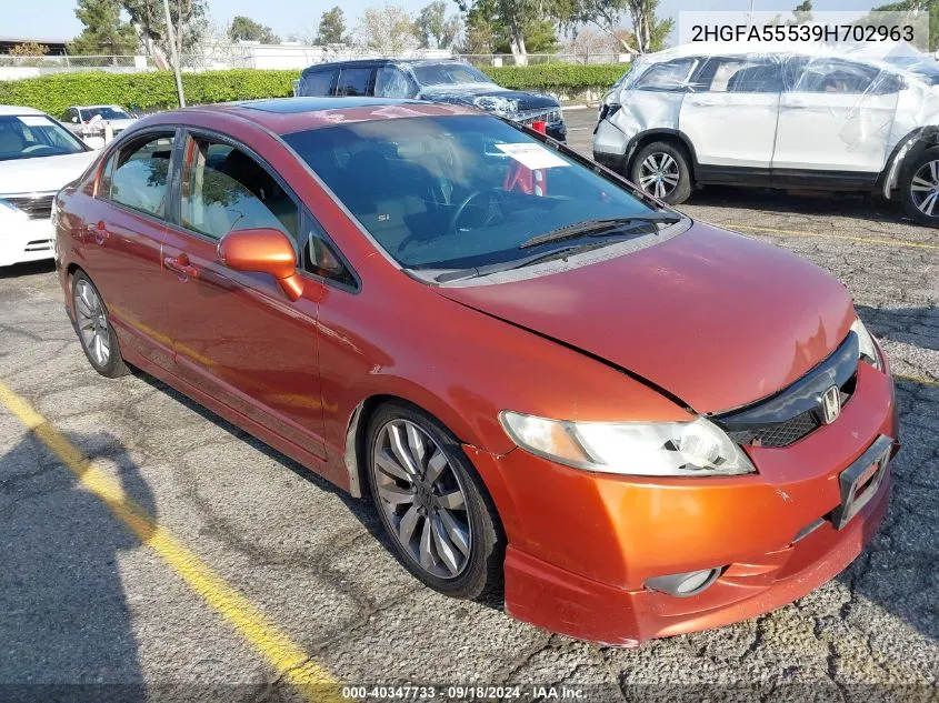 2HGFA55539H702963 2009 Honda Civic Si