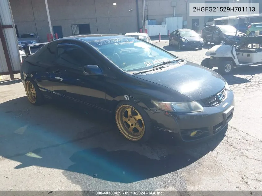 2HGFG21529H701113 2009 Honda Civic Si