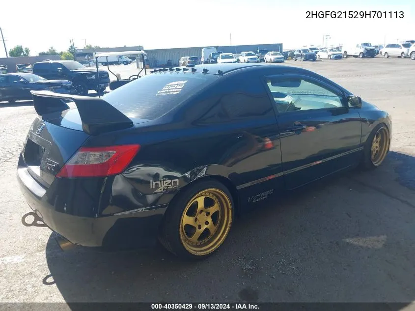 2HGFG21529H701113 2009 Honda Civic Si