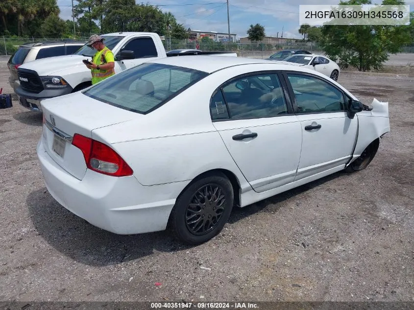 2HGFA16309H345568 2009 Honda Civic Vp