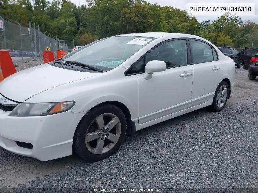 2009 Honda Civic Lx-S VIN: 2HGFA16679H346310 Lot: 40357200