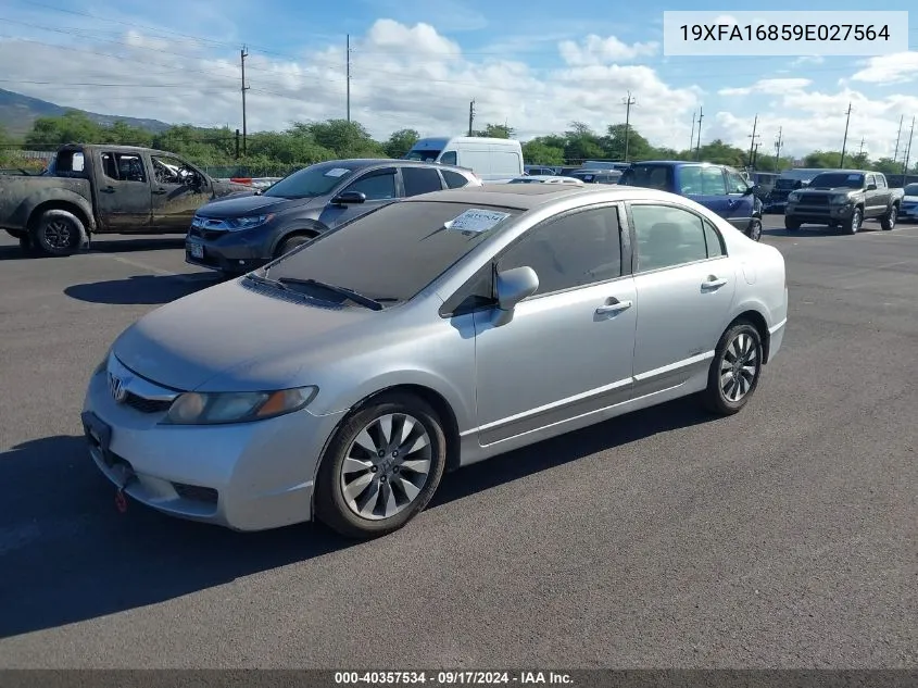 19XFA16859E027564 2009 Honda Civic Ex