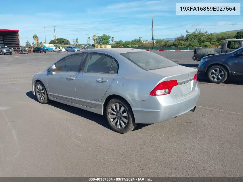 19XFA16859E027564 2009 Honda Civic Ex