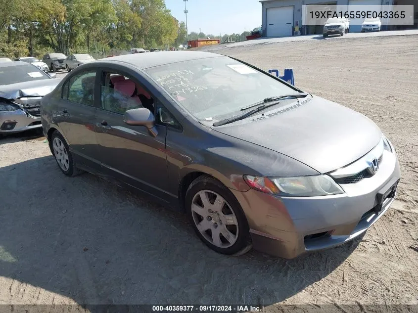 19XFA16559E043365 2009 Honda Civic Lx