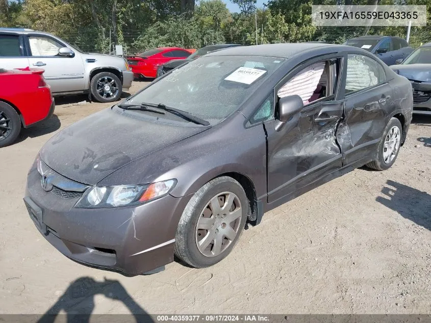 19XFA16559E043365 2009 Honda Civic Lx