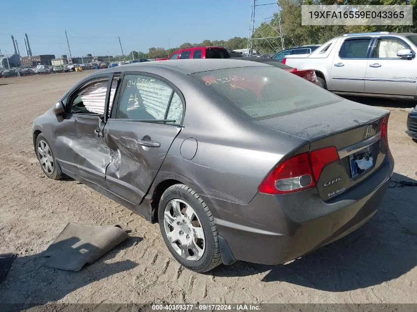 19XFA16559E043365 2009 Honda Civic Lx