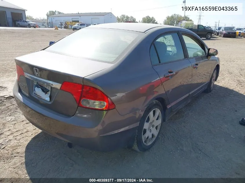 19XFA16559E043365 2009 Honda Civic Lx