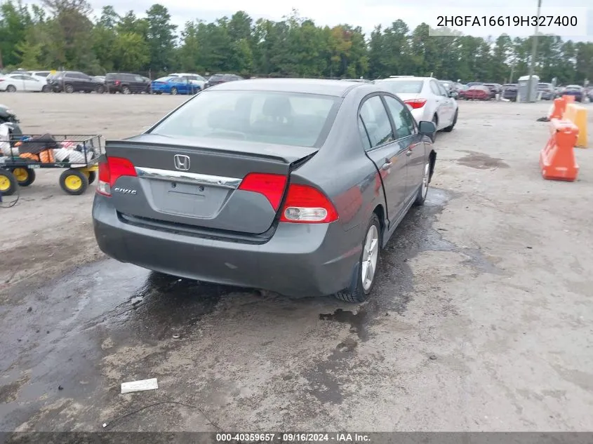 2HGFA16619H327400 2009 Honda Civic Lx-S