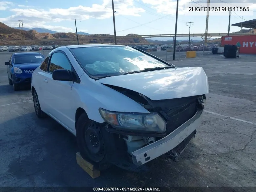 2HGFG12619H541565 2009 Honda Civic Lx