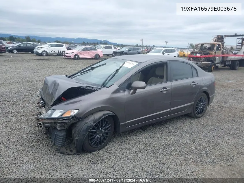 19XFA16579E003675 2009 Honda Civic Lx