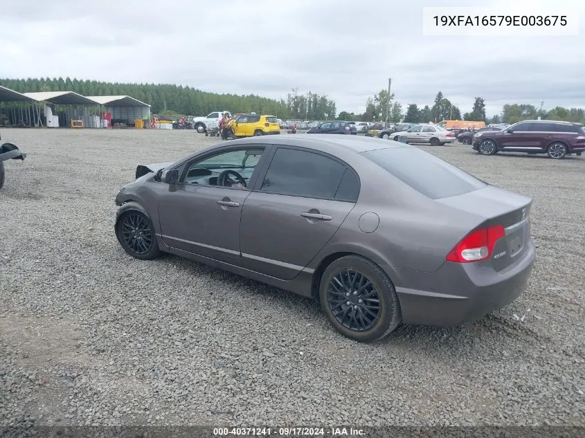 19XFA16579E003675 2009 Honda Civic Lx