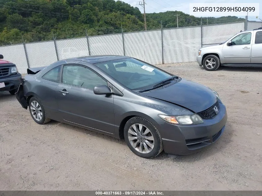 2HGFG12899H504099 2009 Honda Civic Ex