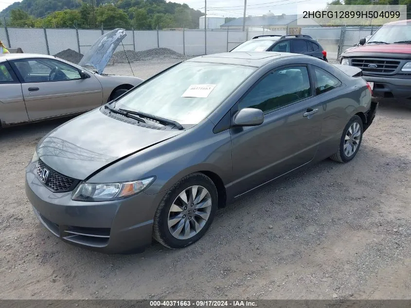 2HGFG12899H504099 2009 Honda Civic Ex