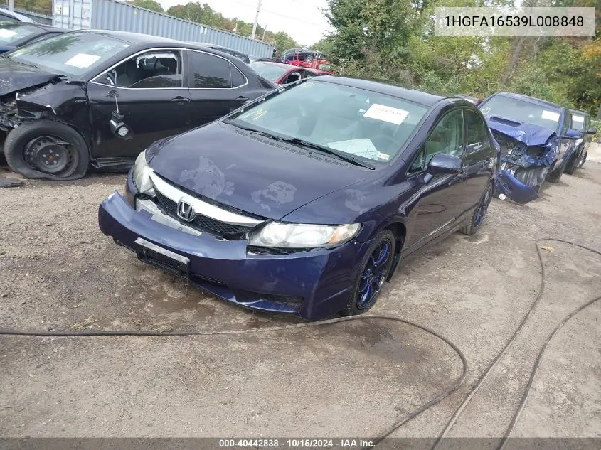 1HGFA16539L008848 2009 Honda Civic Lx