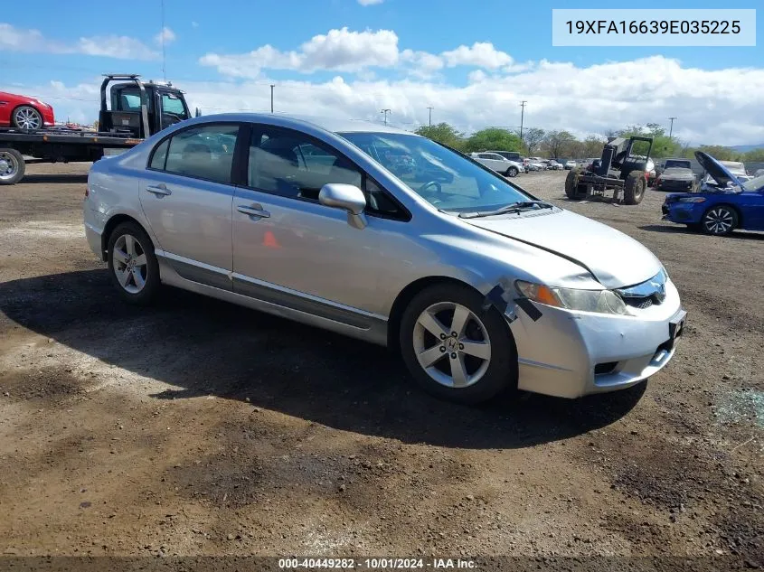 2009 Honda Civic Lx-S VIN: 19XFA16639E035225 Lot: 40449282