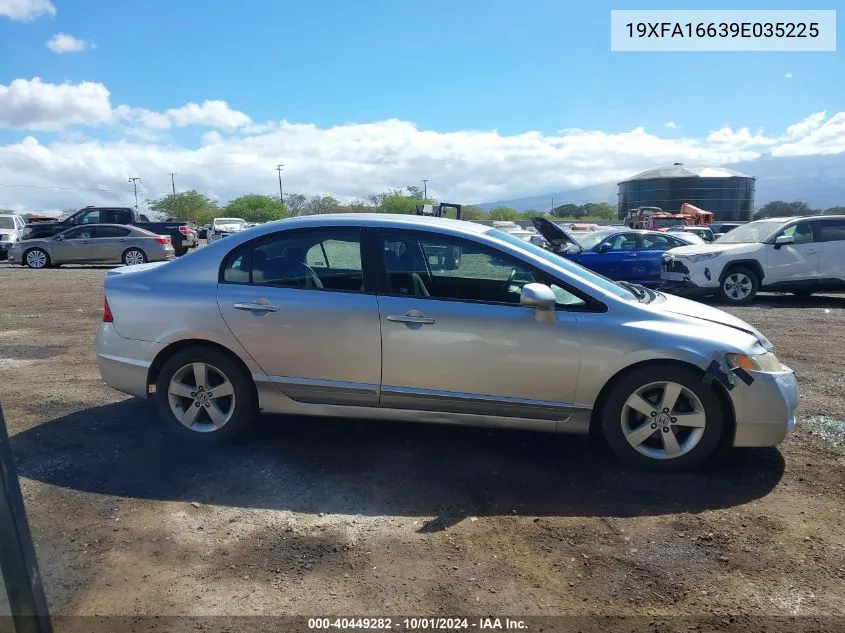 2009 Honda Civic Lx-S VIN: 19XFA16639E035225 Lot: 40449282