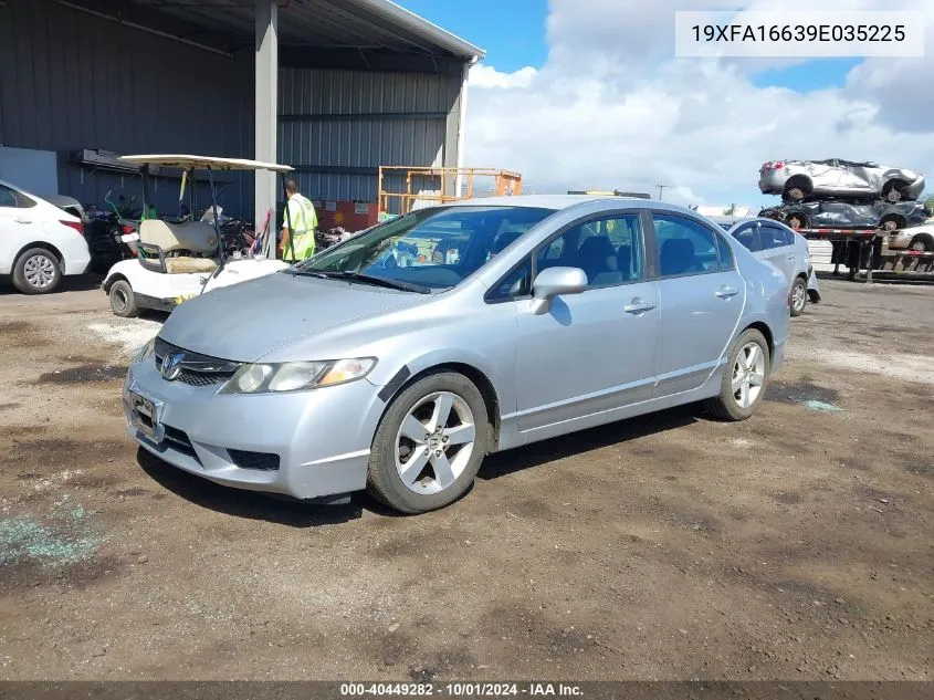 2009 Honda Civic Lx-S VIN: 19XFA16639E035225 Lot: 40449282