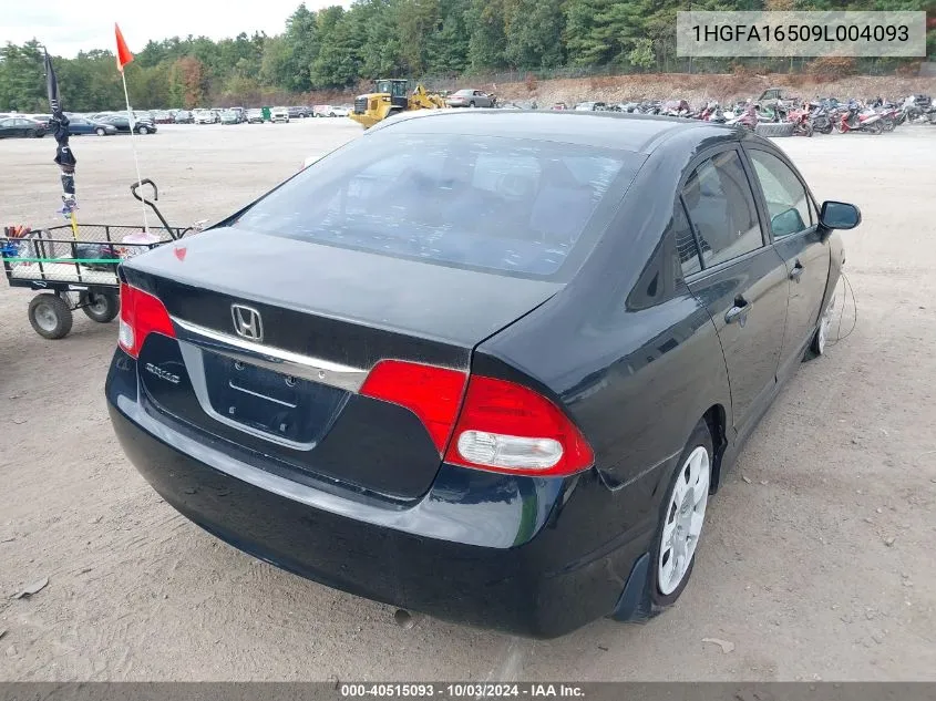 1HGFA16509L004093 2009 Honda Civic Lx