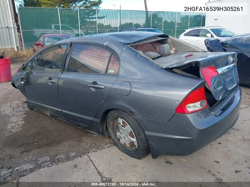 2HGFA16539H305261 2009 Honda Civic Lx