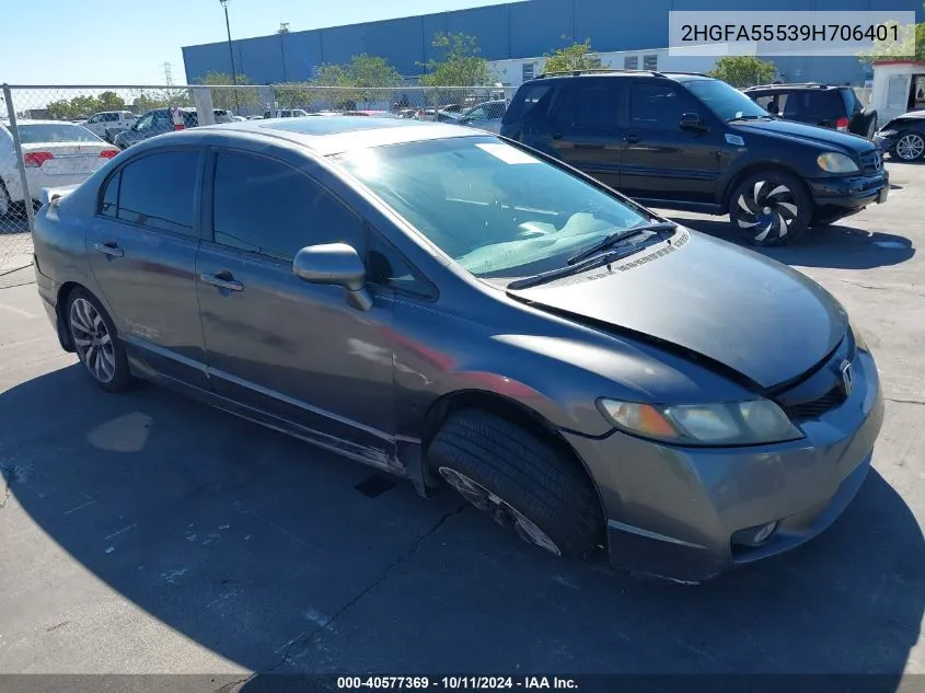 2HGFA55539H706401 2009 Honda Civic Si