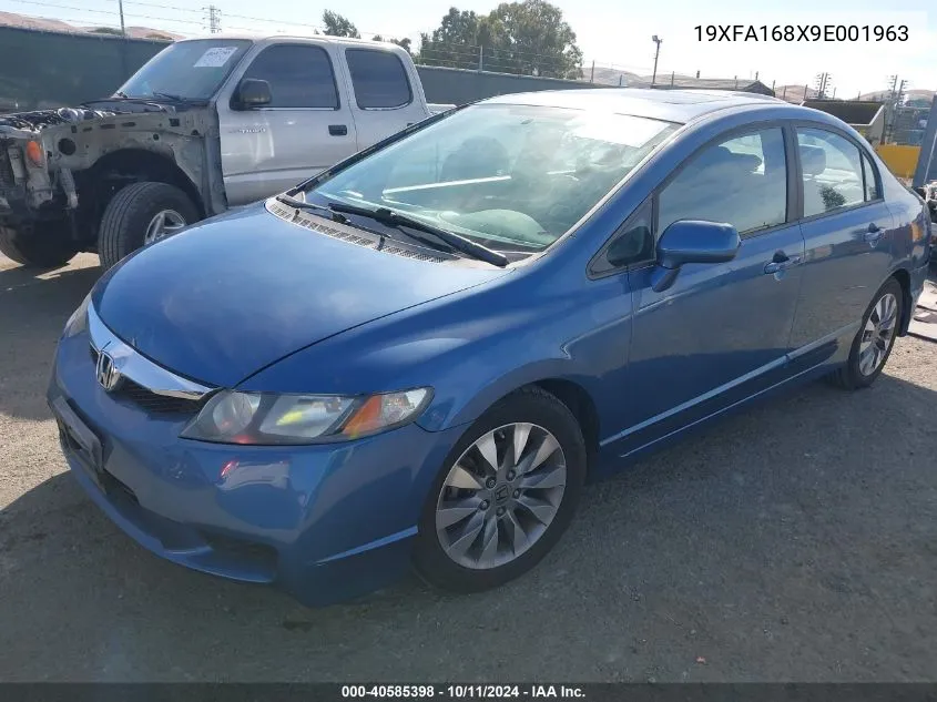 2009 Honda Civic Ex VIN: 19XFA168X9E001963 Lot: 40585398