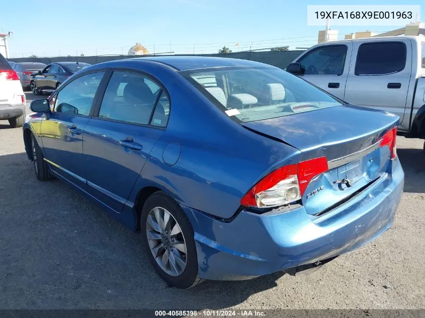 2009 Honda Civic Ex VIN: 19XFA168X9E001963 Lot: 40585398