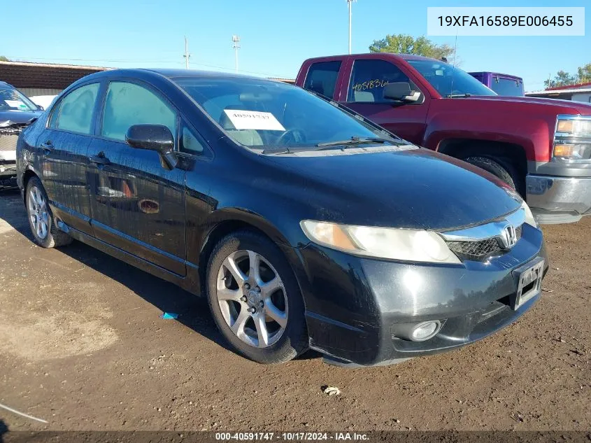 2009 Honda Civic Lx VIN: 19XFA16589E006455 Lot: 40591747