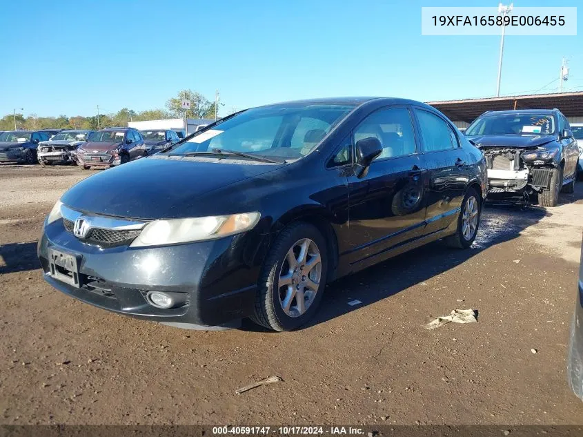 2009 Honda Civic Lx VIN: 19XFA16589E006455 Lot: 40591747