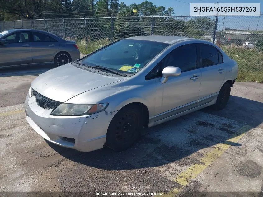 2009 Honda Civic Lx VIN: 2HGFA16559H537263 Lot: 40598026